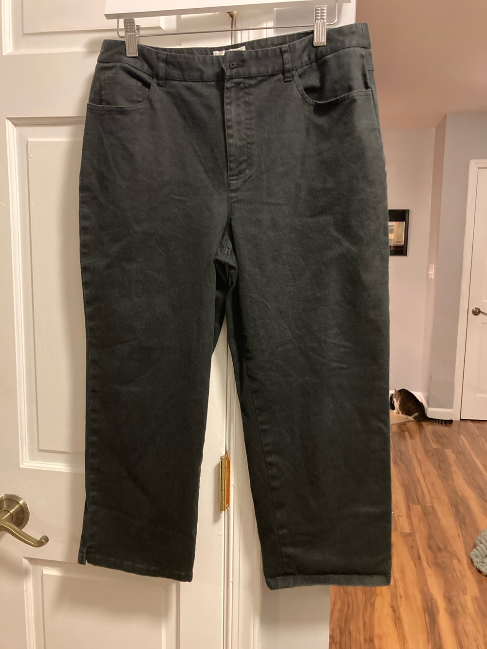 Talbots Men’s Straight-Leg Jeans in Charcoal Black
